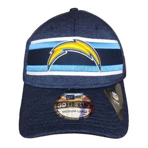 San Diego Chargers New Era 39thirty 3930 NFL‎ Flex Medium-Large Hat Cap Navy NWT